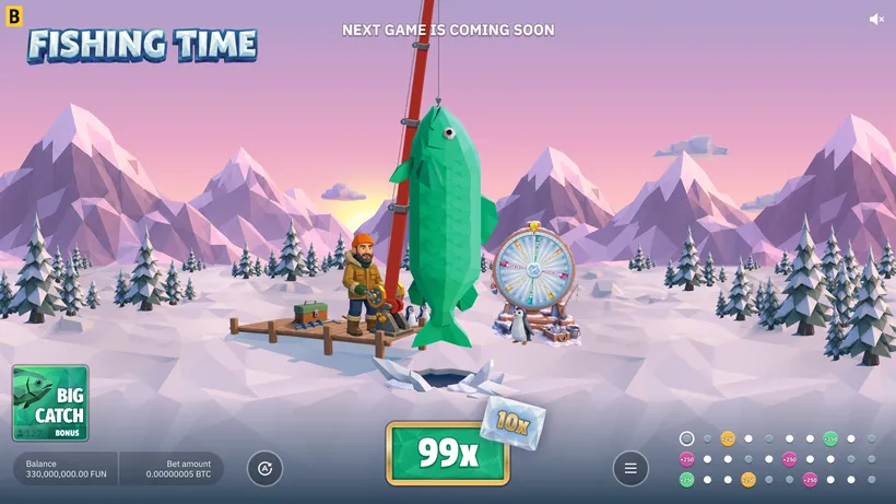 Green Big Catch bonus game