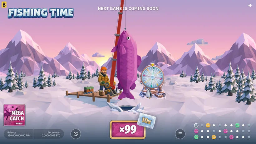 Violet Mega Catch bonus game