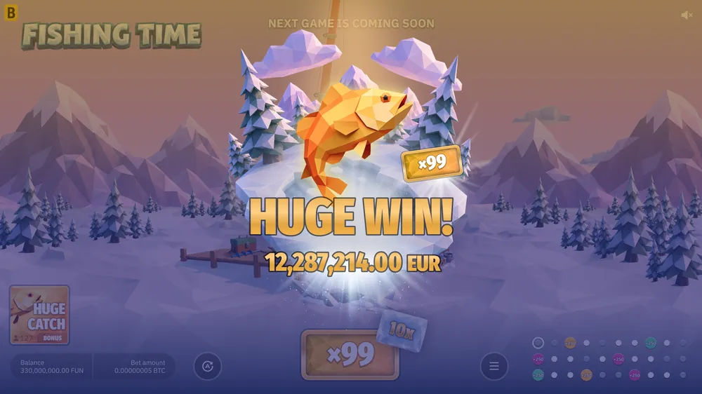 Fishing Time Huge Catch win