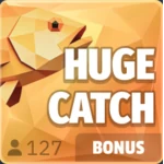 Huge Catch yellow fish betting spot in the Fishing Time game